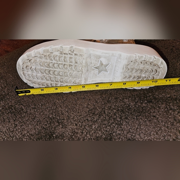 Converse Chuck Taylor Lugged Lift Sneaker Women 7 Silver Shoes A03010C - Picture 9 of 11